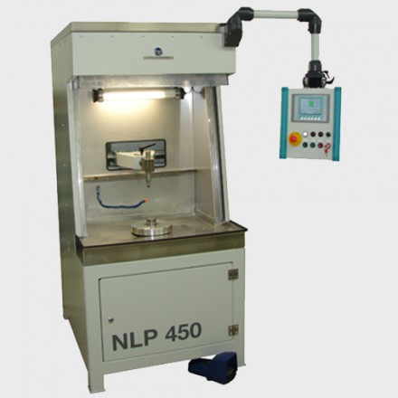 Lapping and polishing machines with parallelogram overarm